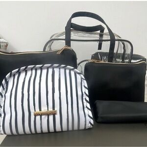 Ivy London 5 piece cosmetic bag set